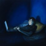 Auto reply. 90cm x 90cm
