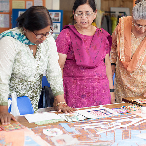 Just a few of the brilliant women of the project. Everyone gave so much time and care whilst making their individual pieces.