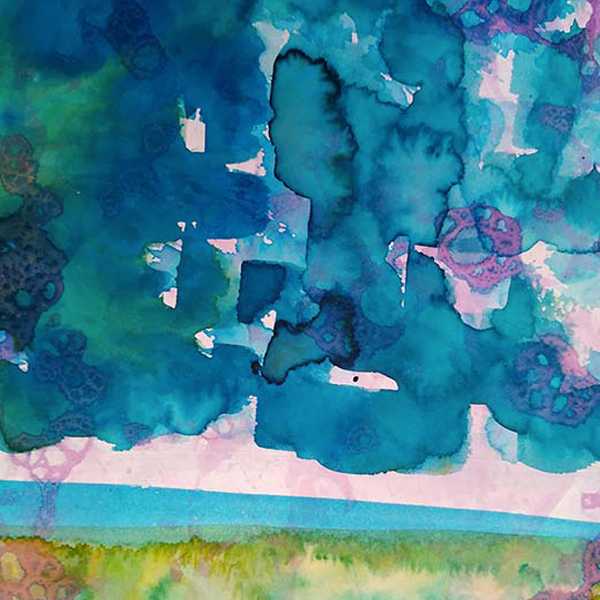 By the Pool. Watercolour and collage.
21cm x 29cm